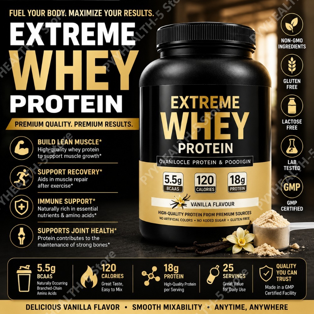 Fitness Nutrition Whey - Vanilla Whey Protein Powder 2.2lb 18g